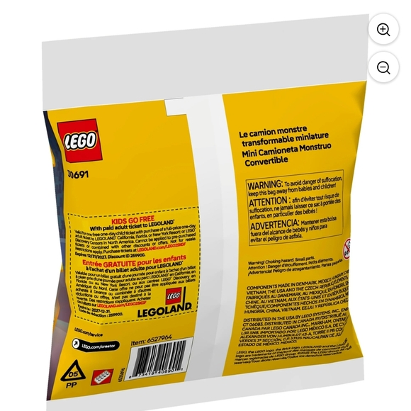 LEGO Creator 3-in-1 Monster Truck - Red, Black, and Yellow - Picture 2 of 5